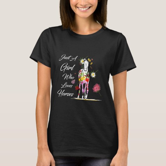 馬を愛する馬場の農婦たち Tシャツ (正面)