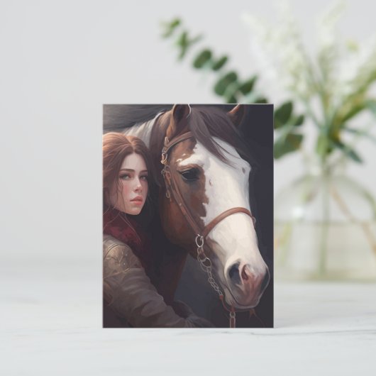 馬を持った人 ポストカード (スタンド正面)