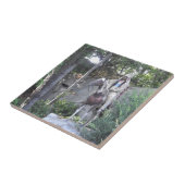 馬を持つ原産のアメリカインディアンの責任者 タイル (側面)