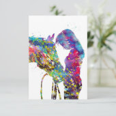 馬を持つ女カラフルの子 出欠カード (スタンド正面)