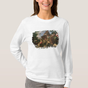 馬を持つ羊飼いのグループ Tシャツ