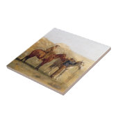 馬を持つ西部のカウボーイ タイル (側面)