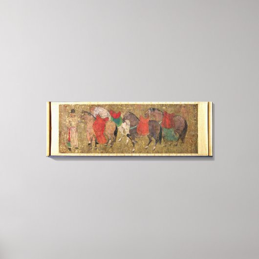 馬を持つ馬丁 キャンバスプリント (正面)