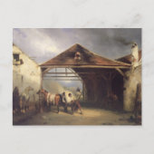 馬を振る舞う男 ポストカード (正面)