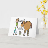 馬を水に導く カード (黄色い花)