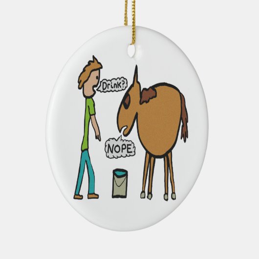 馬を水に導く セラミックオーナメント (右)