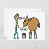 馬を水に導く ポストカード (正面/裏面)