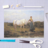 馬を水に連れて行く田舎者 薄葉紙 (クラフト)