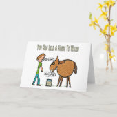 馬を水へ導け カード (黄色い花)