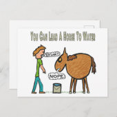 馬を水へ導け ポストカード (正面/裏面)