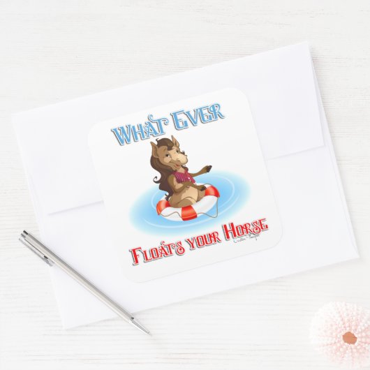 馬を浮かべるものは スクエアシール (封筒)