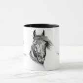 馬を目覚め、食べ物を与えて下さい マグカップ (中央)