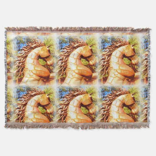 馬を突き刺す スローブランケット (正面)