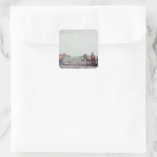 馬を耕す スクエアシール (バッグ)