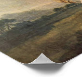 馬を襲うライオン ポスター (角)