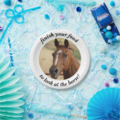 馬を見るためにあなたの食糧を終えて下さい ペーパープレート (パーティー)