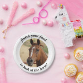 馬を見るためにあなたの食糧を終えて下さい ペーパープレート (パーティー)