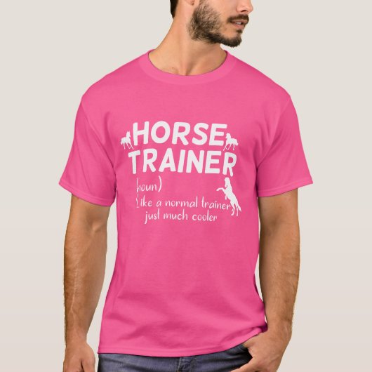 馬を訓練する人 定義 面白い 馬好き 少年 Tシャツ (正面)