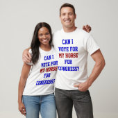 馬を議会に選出 Funny Vote For My Horse For Congress 政治Tシャ Tシャツ (ユニセックス)