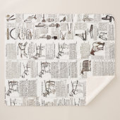 馬アンティーク広告新聞美術 シェルパブランケット (正面(横))