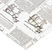 馬アンティーク広告新聞美術 ショートテーブルランナー (コーナー)