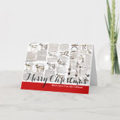 馬アンティーク広告新聞美術 シーズンカード (正面)