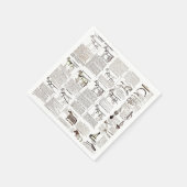 馬アンティーク広告新聞美術 スタンダードカクテルナプキン (角)