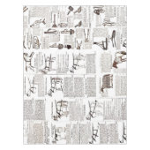 馬アンティーク広告新聞美術 テーブルクロス (正面)