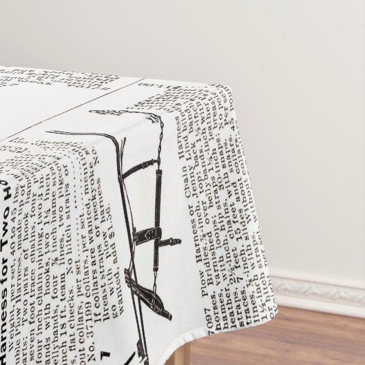 馬アンティーク広告新聞美術 テーブルクロス (インサイチュ)