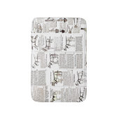 馬アンティーク広告新聞美術 バスマット