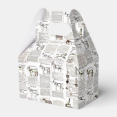 馬アンティーク広告新聞美術 フェイバーボックス (正面サイド)