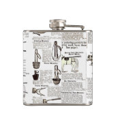 馬アンティーク広告新聞美術 フラスク (裏面)