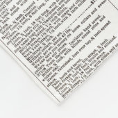 馬アンティーク広告新聞美術 フリースブランケット (角)