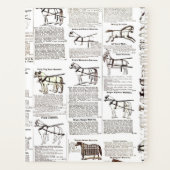 馬アンティーク広告新聞美術 プランナー手帳 (裏面)