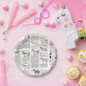 馬アンティーク広告新聞美術 ペーパープレート (パーティー)