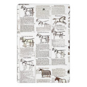 馬アンティーク広告新聞美術 ミニクリップボード (裏面)