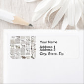 馬アンティーク広告新聞美術 ラベル (インサイチュ)