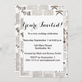 馬アンティーク広告新聞美術 招待状 (正面/裏面)