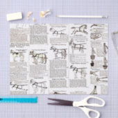 馬アンティーク広告新聞美術 薄葉紙 (クラフト)