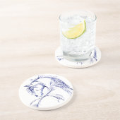 馬アート頭スケッチ コースター (側面)