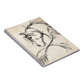 馬アート頭スケッチ ノートブック (右側)