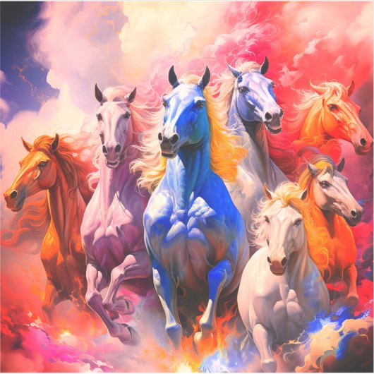 馬アート シール (正面)