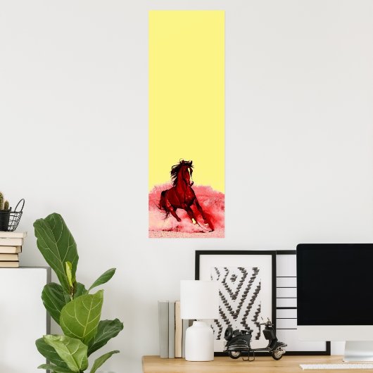 馬アート ポスター (ホームオフィス)