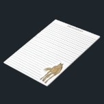 馬イラストレーション裏文房具筆記紙 ノートパッド<br><div class="desc">この並んだメモ帳は、の文字に書最適である。淡い茶色または淡いソレル色の馬のイラストレーションを特徴とする。文房具や筆記紙は薄い灰色の線を持ち、その上にパーソナライズされた自分の名前と一致する灰色のレタリングを持つ準備ができている。</div>