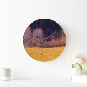 馬イン秋I ラージ壁時計 (ホーム)