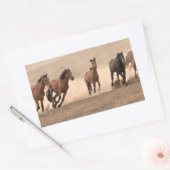 馬イン秋II 長方形シール (封筒)