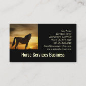 馬ウマ科のサー食べ物を与えバ人 名刺 (正面)