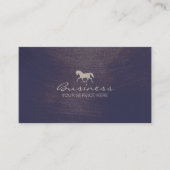 馬ウマ科の乗馬馬馬 名刺 (正面)