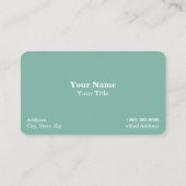 馬ウマ科の乗 名刺 (裏面)