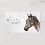 馬ウマ科の馬パーソナライズされた馬水色 名刺 (正面)